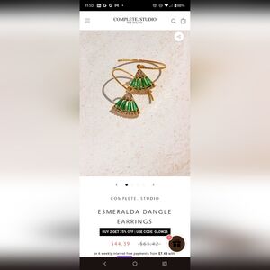 3 pairs of vintage earrings